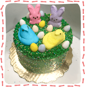 Easter bunnies and chick cakekit