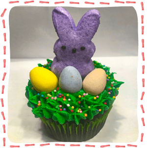 easter bunny cupcake