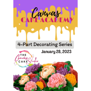 January 28 - Academy Part 2 - Blooming with Buttercream-Class - 3:00PM-5:00PM