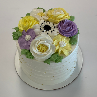 Photo of a Floral Bouquet Cake