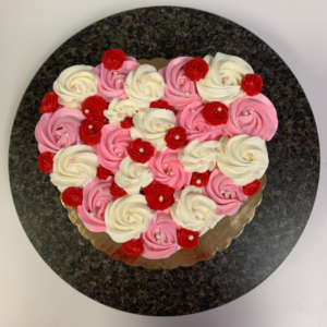 Heart Rosette Cake - Open Studio