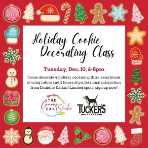 Holiday Cookie Decorating Class at Tucker's Tap Yard - Cake Decorating Classes - December 10 - 6:00PM-8:00PM